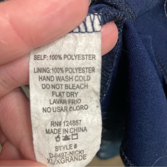 Adorable Dream on M dress size XL navy with bird pattern - Picture 6 of 6